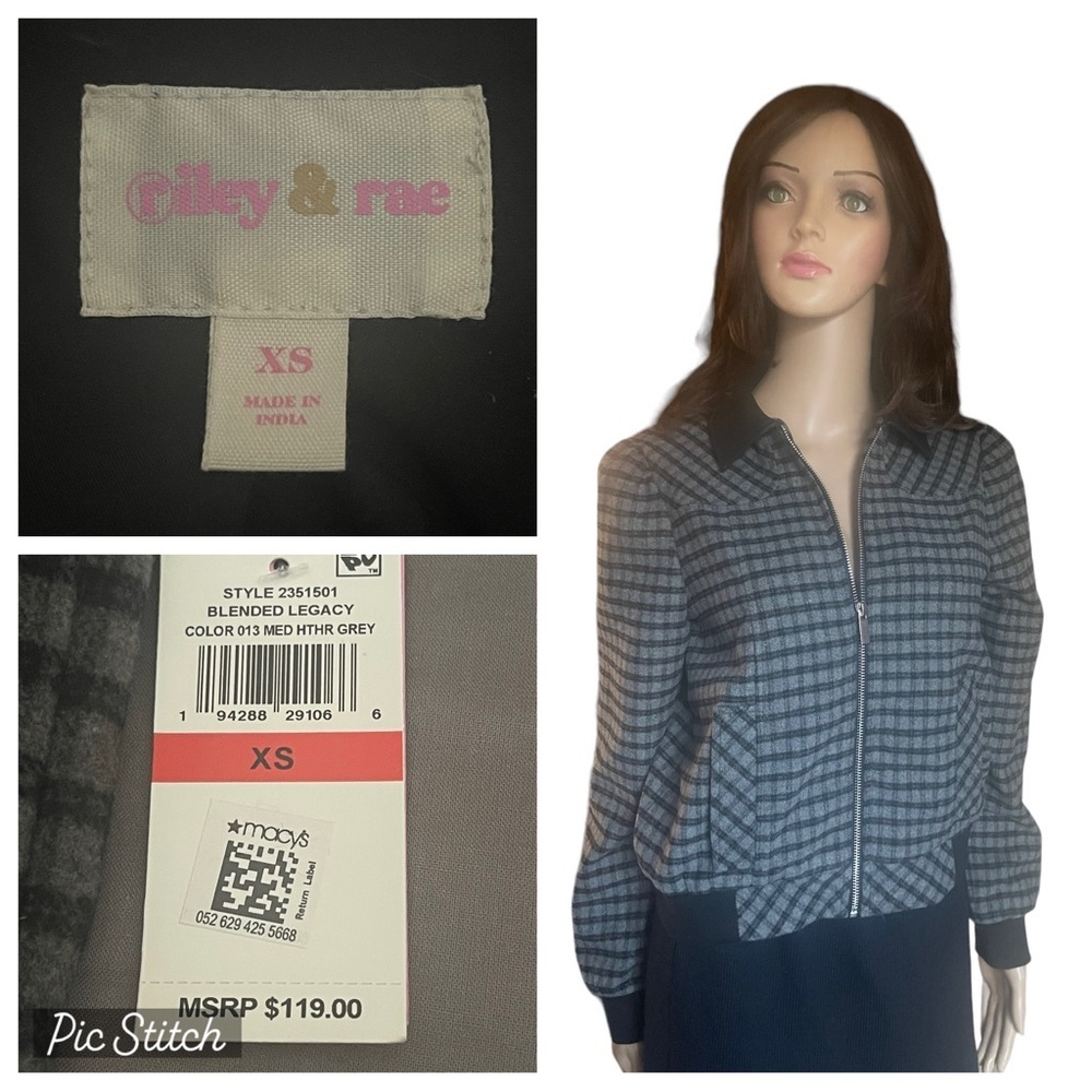 New! Riley & Rae Reid Plaid Blazer,
Created for Macy's size XS